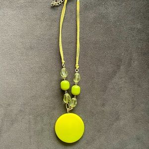 Abstract green necklace